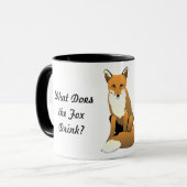 Wat Drink de Fox? Hot Chocolate! Mok (Voorkant links)