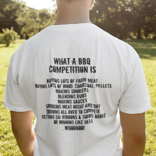 Wat een BBQ-competitie is T-shirt