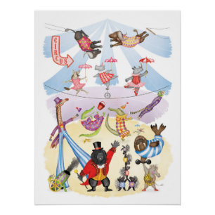 Wat een circus! glanzende poster perfect poster
