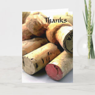 Wat een Corker-Bedankt Bedankkaart