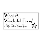 "Wat een geweldig Essay!" Instructeur Rubber Stamp Rubberstempel (Afrduk)
