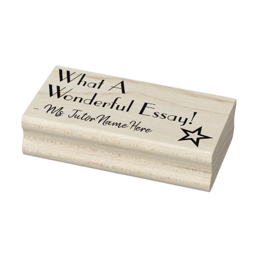 "Wat een geweldig Essay!" Instructeur Rubber Stamp Rubberstempel (Stempel)
