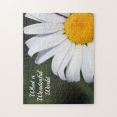 Wat een geweldig wereldoffset Daisy Puzzle Legpuzzel (Verticaal)