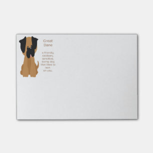 Wat een geweldige Deen is Fun Dog Quote Post-it® Notes