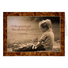 "Wat een groter geschenk dan de liefde van een kat