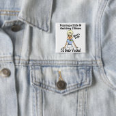 Wat een helling vierkante button 5,1 cm (In situ)