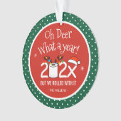 Wat een jaar dat we er mee begonnen. ornament (voorkant)