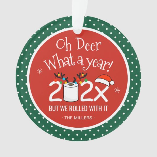 Wat een jaar dat we er mee begonnen. ornament (voorkant)