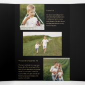 Wat een jaar EDITABLE COLOR Trifold Holiday Kaart (Binnenkant midden)