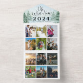 Wat een jaar foto-inklage kerst all in one uitnodiging (Binnen)