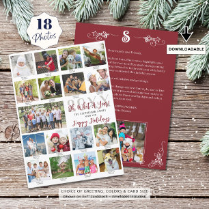 Wat een jaar foto-inkuilonderschriften in Review Feestdagenkaart