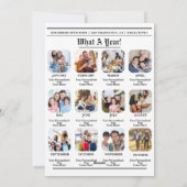 Wat een jaar in de Review krant Kerst Feestdagenkaart (Achterkant)