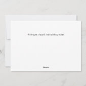 Wat een jaar kerstmis. feestdagenkaart (Achterkant)