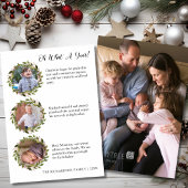 Wat een jaar Review fotocollage Feestdagenkaart