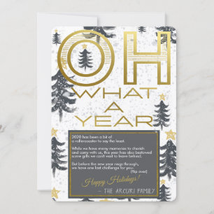 Wat een jaar Wonderland Quarantine Bingo Kerstmis Feestdagenkaart