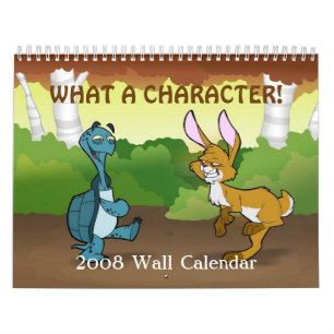 "Wat een Kalender van de Muur van het Karakter"