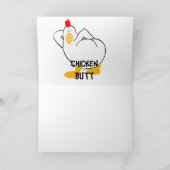 Wat een kip kont? kaart (Binnen)