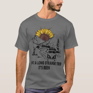 Wat een lange staart is zonnebloem t-shirt