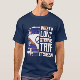 Wat een lange trange heeft zijn hippie kostuum te t-shirt