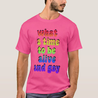 Wat een leuk idee om levende en gay vrienden te he t-shirt