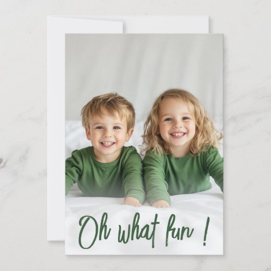 Wat een leuke groene kerst Kaart | feestdag (Voorkant)