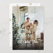 Wat een leuke kerstfoto feestdagenkaart (Voorkant / Achterkant)