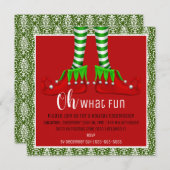 Wat een leuke uitnodiging voor kerstfeest? (Voorkant / Achterkant)