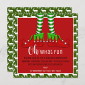 Wat een leuke uitnodiging voor kerstfeest? (Voorkant / Achterkant)