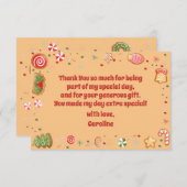 Wat een leuke verjaardag met kerst bedankkaart (Voorkant / Achterkant)