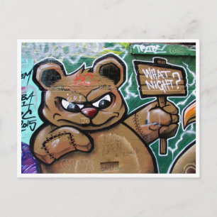 wat een nacht teddy briefkaart