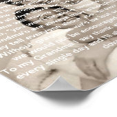 Wat een oma bedoelt, Herdenkingsgedicht Poster (Hoek)