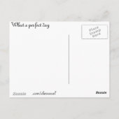 Wat een perfecte dag briefkaart (Achterkant)