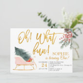 Wat een plezier! Eerste Kerstdag van 1 Kerstmis Kaart (Staand voorkant)