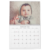 Wat een prachtige levensmoderne 12-fotocollage kalender (Feb 2026)