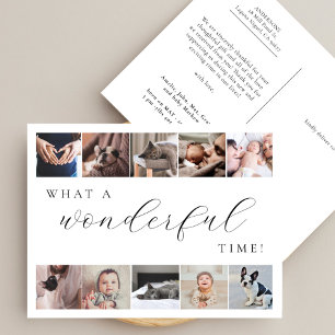 Wat een prachtige tijd Multi Foto Minimal Nieuwe B Briefkaart