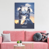 Wat een prachtige wereld Foto Canvas Afdruk (Insitu (Woonkamer))