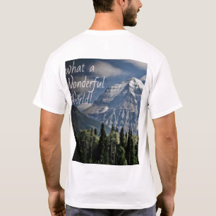 Wat een prachtige wereld – Majestueus berglandscha T-shirt
