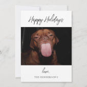 Wat een Ruff Year-fotokerstkaart Kaart (Achterkant)