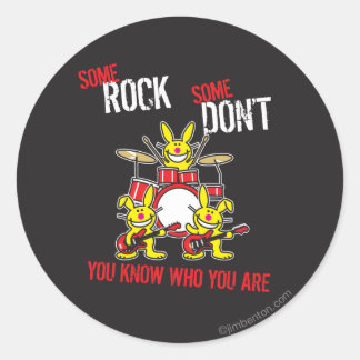 Wat een steen ronde sticker