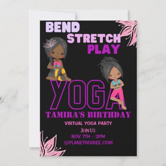 Wat een Stretch Birthday Invitation Kaart (Voorkant)
