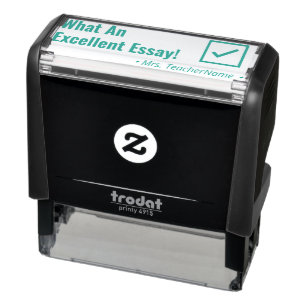 "Wat een uitstekend Essay!" Rubberstempel Zelfinktende Stempel