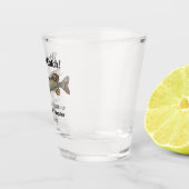 Wat een Vangst Vist de Duwingsdatum Shot Glas (Rechts)