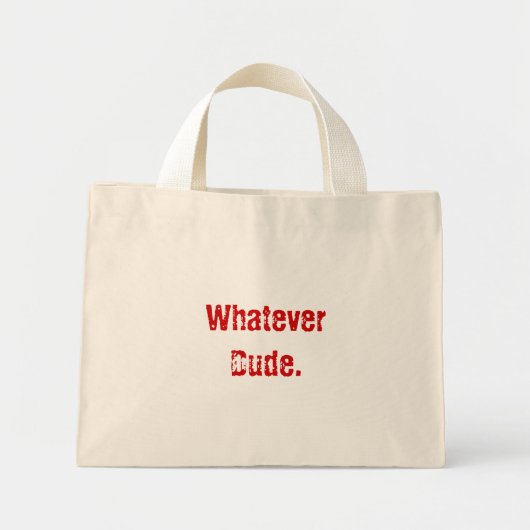 Wat een vent. mini tote bag (Voorkant)