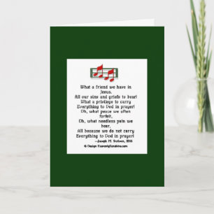 Wat een vriend hebben we in Jezus? Kaart