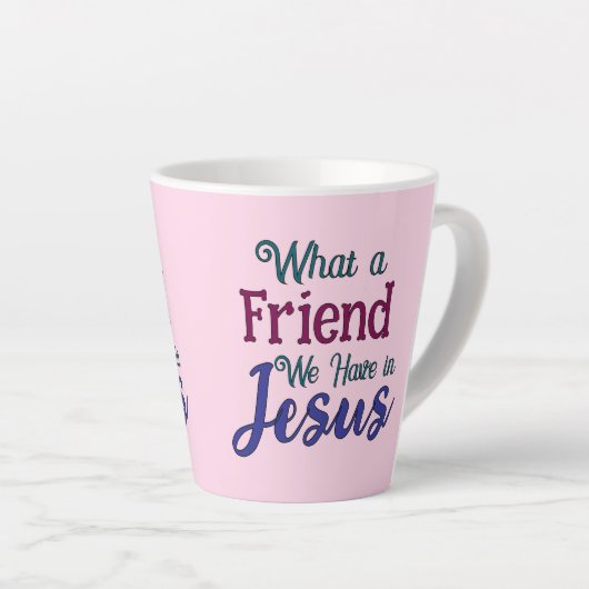 Wat een vriend latte mok (Rechterhoek)