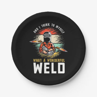 Wat een wonderlijke las papieren bordje