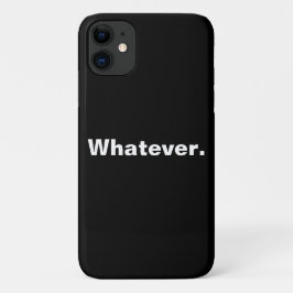 Wat een woord minimalisme ontwerp iPhone 11 hoesje