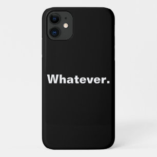 Wat een woord minimalisme ontwerp iPhone 11 hoesje