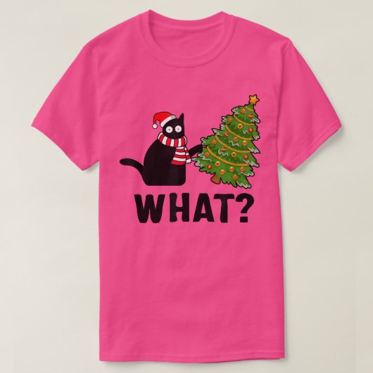 Wat een zwarte kerstboom t-shirt (Design voorkant)