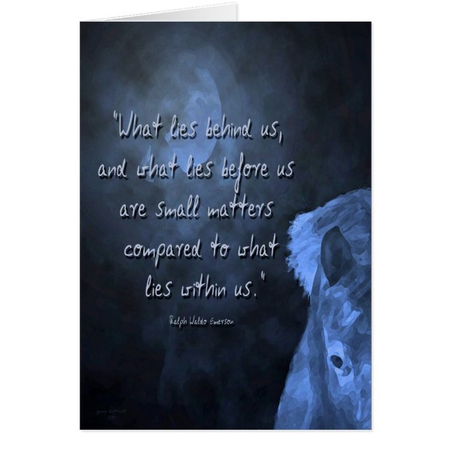 wat er achter ons ligt ... (Voorkant)